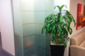 Frosted Glass with Strips